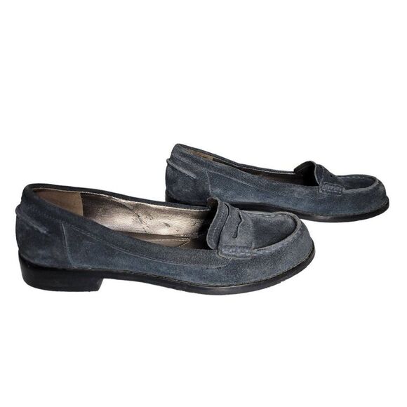 Franco Sarto Blue Suede Loafers (Size 6.5M) - Picture 3 of 10